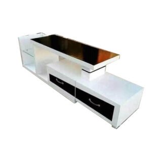 white tv stand