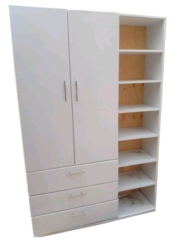 Elegant Wooden White Closet with Ample Storage